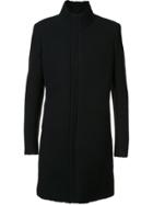 Label Under Construction Zipped Coat - Black