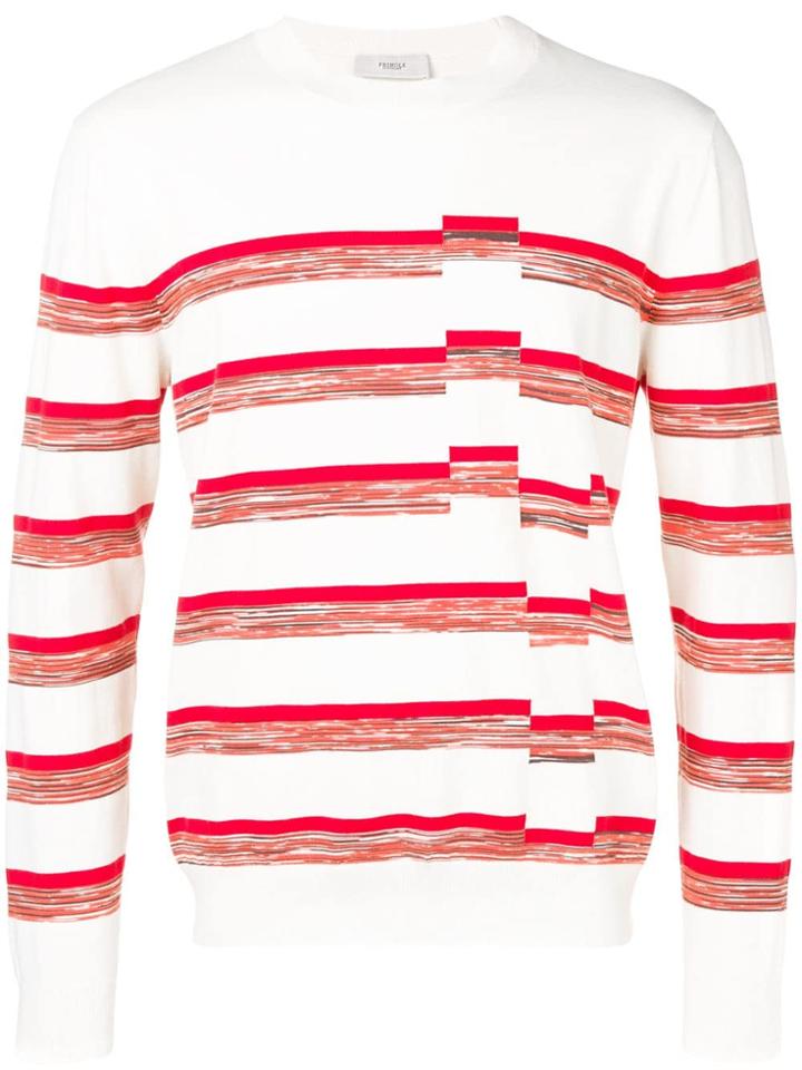 Pringle Of Scotland Textured Stripe Sweater - Neutrals