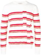 Pringle Of Scotland Textured Stripe Sweater - Neutrals