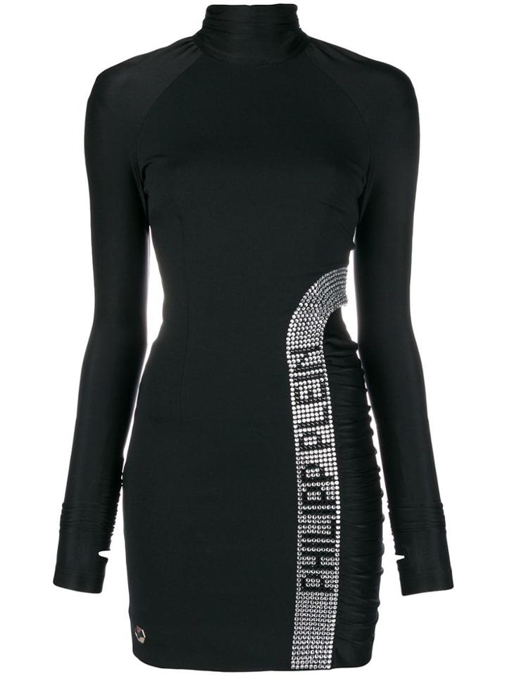 Philipp Plein Fitted Short Dress - Black