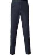 Incotex Tailored Trousers, Men's, Size: 46, Blue, Cotton/elastodiene