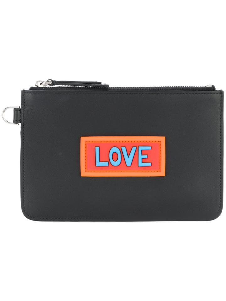 Fendi Love Mini Clutch Bag - Black