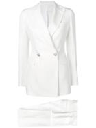 Tagliatore Double Breasted Suit - White