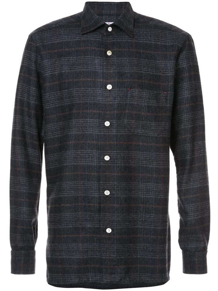 Kiton Plaid Shirt - Grey