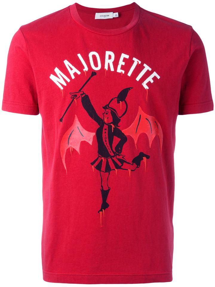 Coach - Graphic Print T-shirt - Men - Cotton - L, Red, Cotton