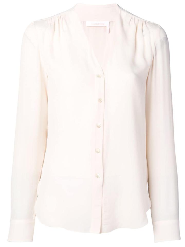 See By Chloé Long-sleeve Fitted Blouse - White