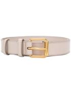 Stella Mccartney Classic Logo Belt - Nude & Neutrals