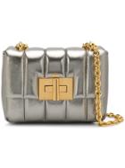 Tom Ford Mini Panel Shoulder Bag - Silver
