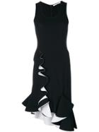 Givenchy Flared Hem Midi Dress - Black