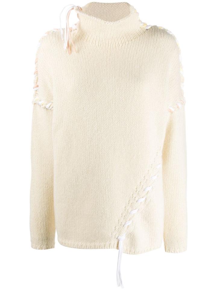Acne Studios Stitched Jumper - White