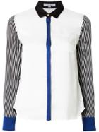 Guild Prime Colour-block Fitted Blouse - White