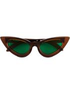 Kuboraum Cat Eye Sunglasses - Brown