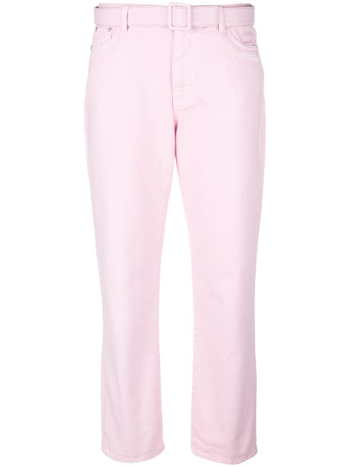 Off-white Skinny Jeans - Pink & Purple