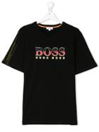 Boss Kids Teen Logo Print T-shirt - Black