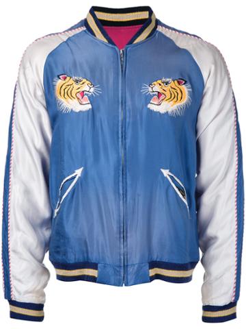 Tailor Toyo Aging Model Bomber Jacket, Men's, Size: Xl, Blue, Acetate