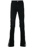 Mjb Distressed Slim-fit Jeans - Black