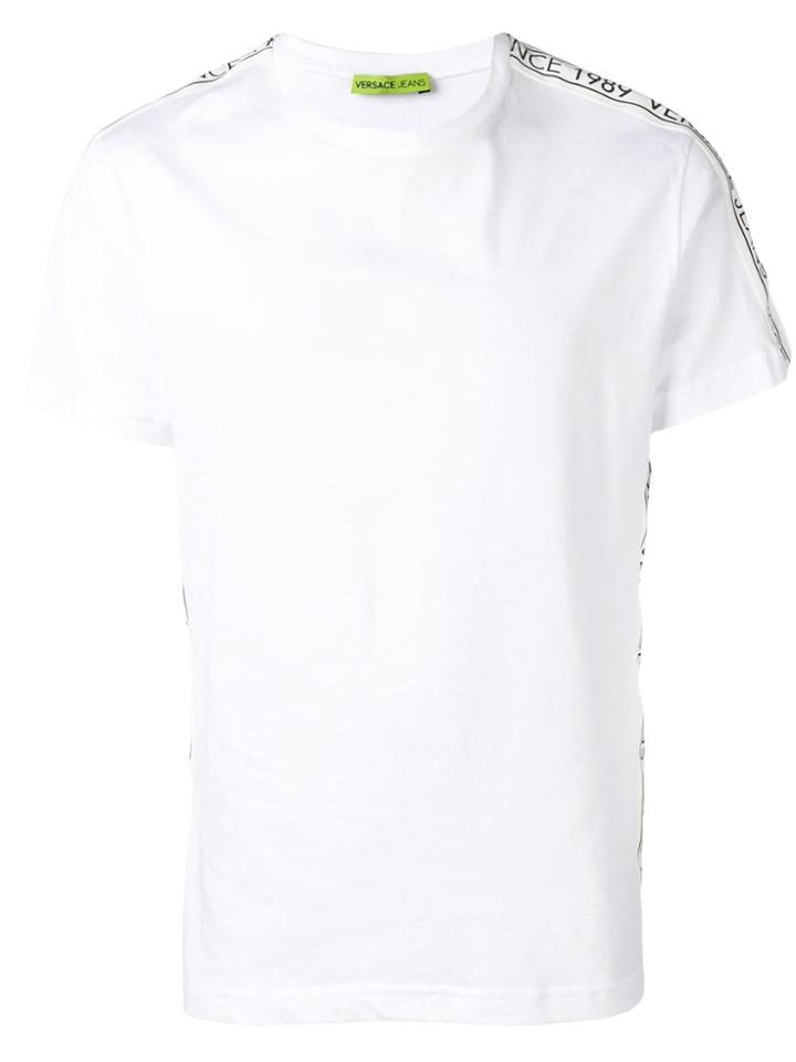 Versace Jeans Logo Panel T-shirt - White