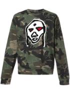 Haculla Camouflage Print Sweatshirt, Men's, Size: Large, Green, Cotton
