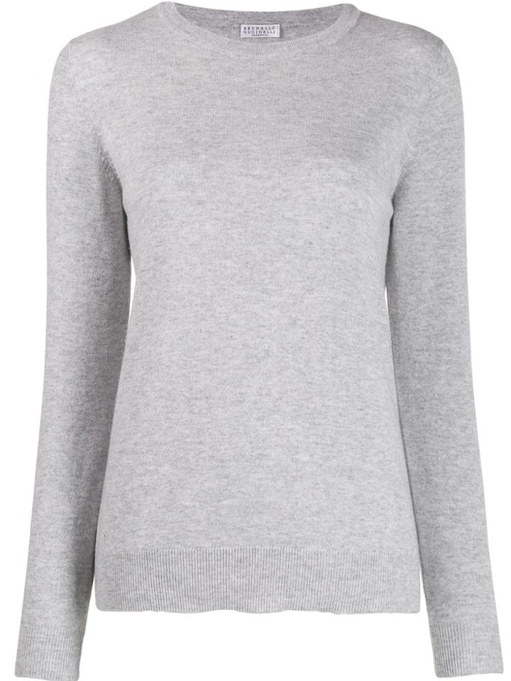 Brunello Cucinelli Plain Jumper - Grey