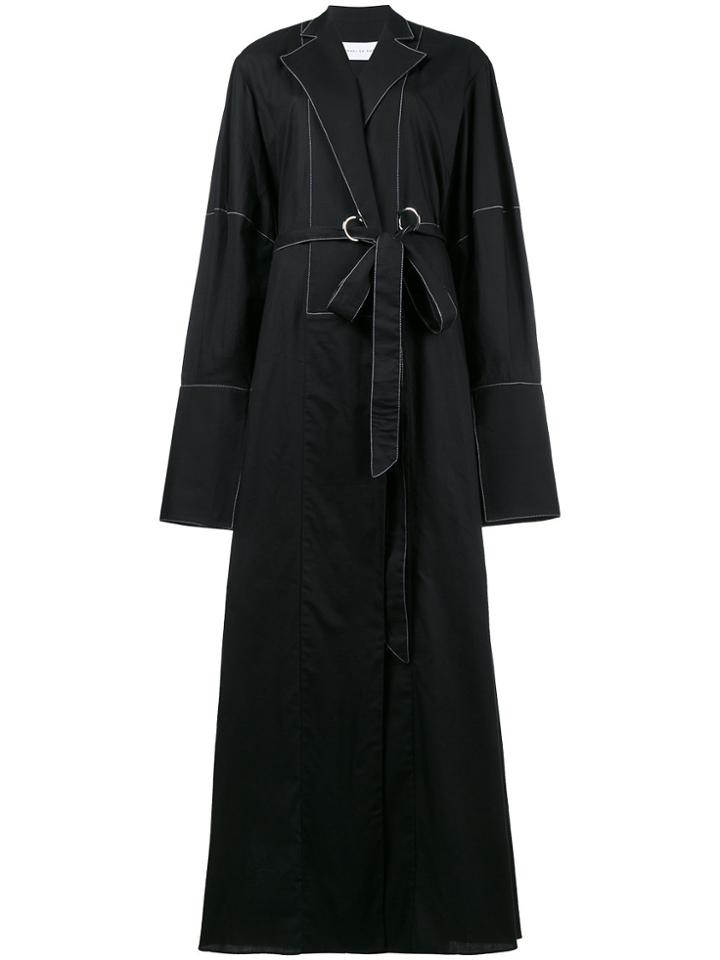 Michael Lo Sordo Wrap Dress With Side Split - Black