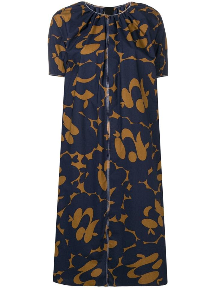 Marni Two-tone Print Dress - Blue