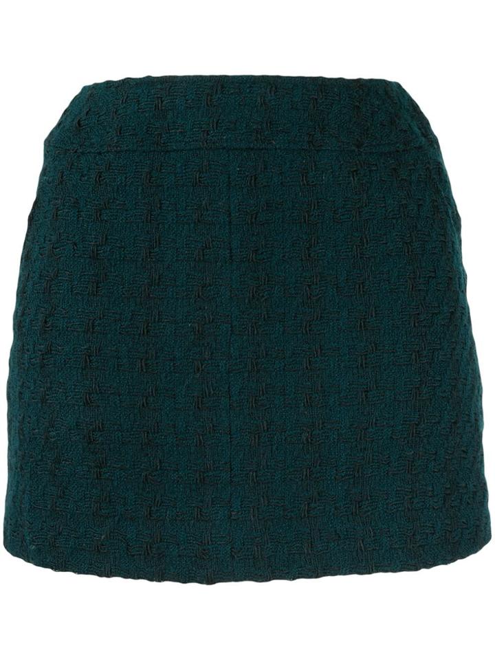 Chanel Pre-owned 1997 Tweed Mini Skirt - Blue