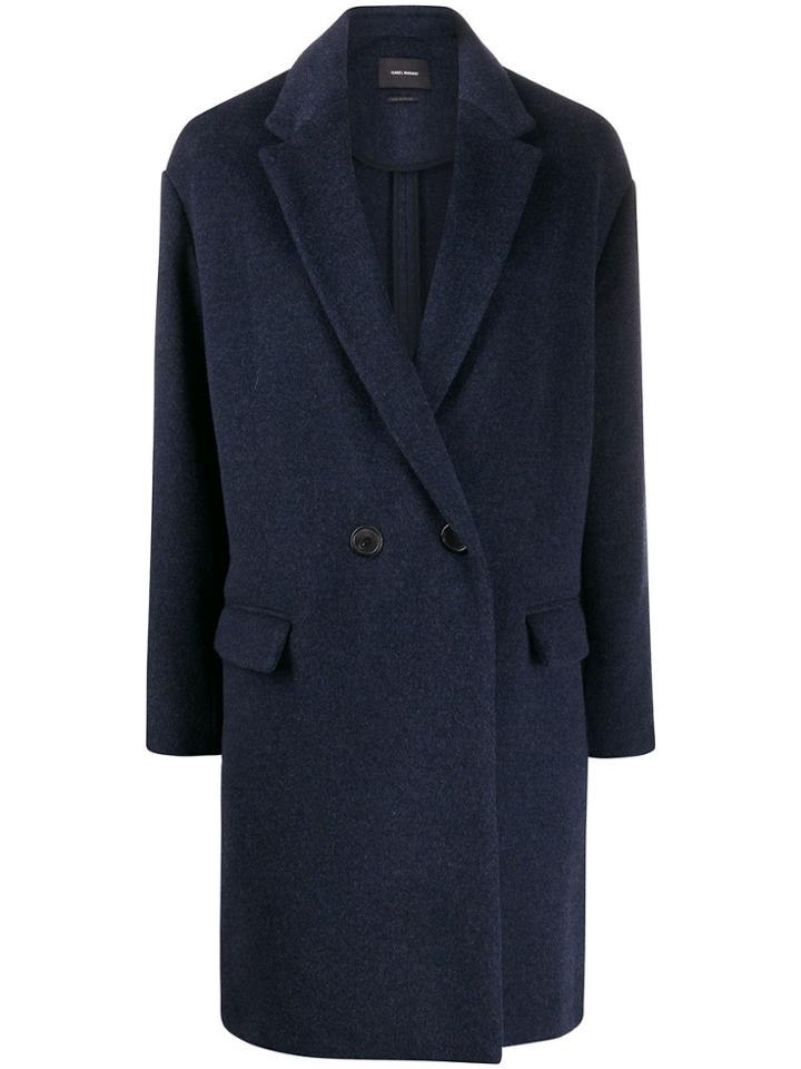 Isabel Marant Button-front Coat - Blue
