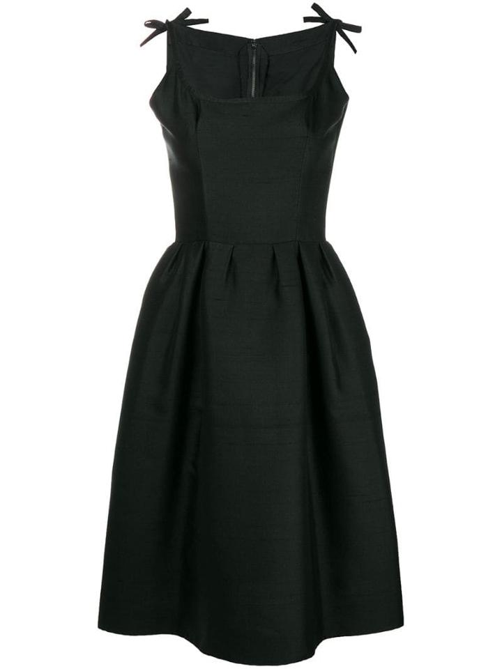 Nina Ricci Pre-owned Sleeveless Flared Midi Dress - Black