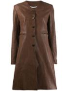 Cherevichkiotvichki Single Breasted Coat - Brown