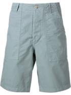 Maison Kitsuné Canvas Worker Shorts, Men's, Size: 29, Grey, Cotton