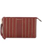 Michael Michael Kors 'brooklyn' Grommet Detail Pouch, Women's, Yellow/orange