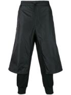 Y-3 Layer Effect Trousers - Black