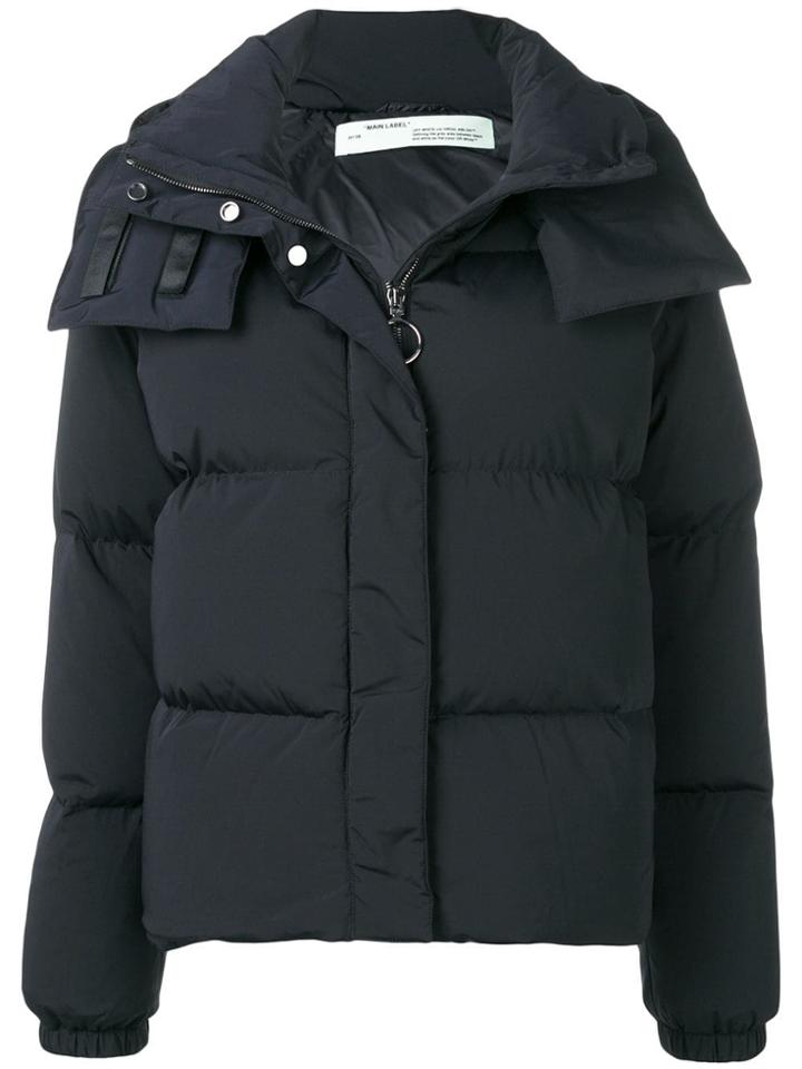 Off-white Rear Logo Padded Jacket - Black