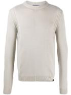 Trussardi Jeans Crew Neck Regular-fit Jumper - Neutrals