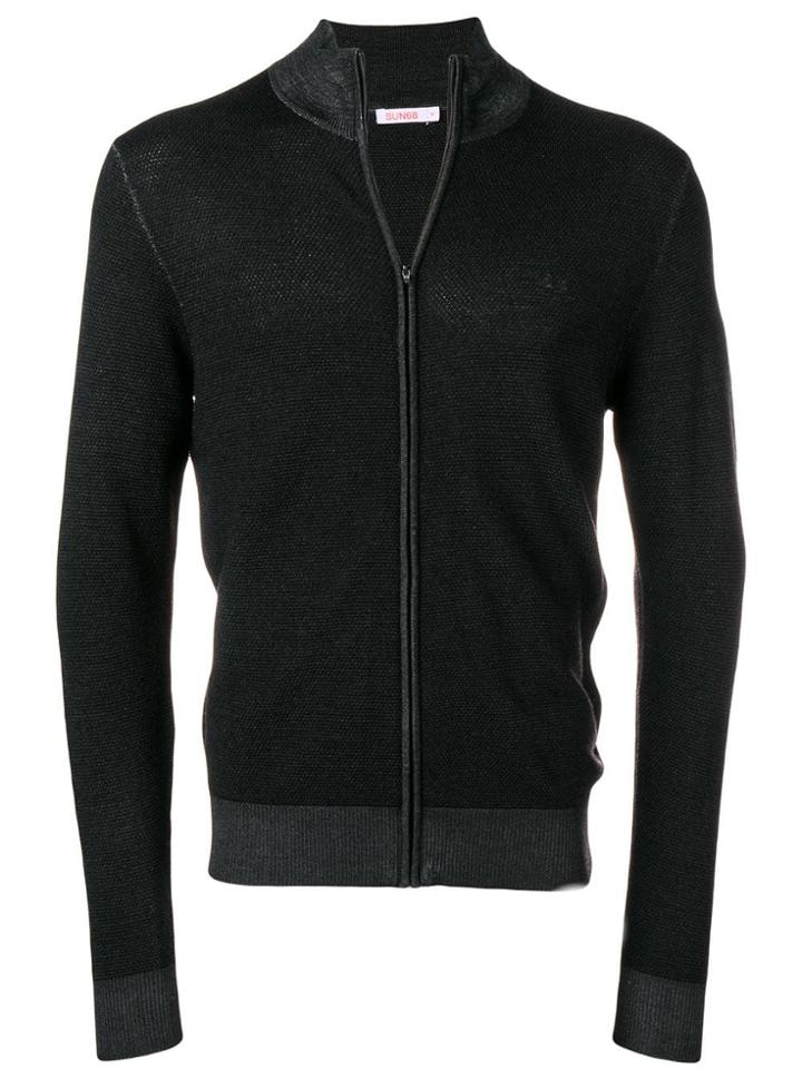 Sun 68 Full-zip Sweater - Black