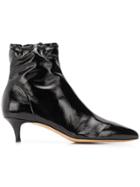 Fabio Rusconi Varnished Pointed Boots - Black