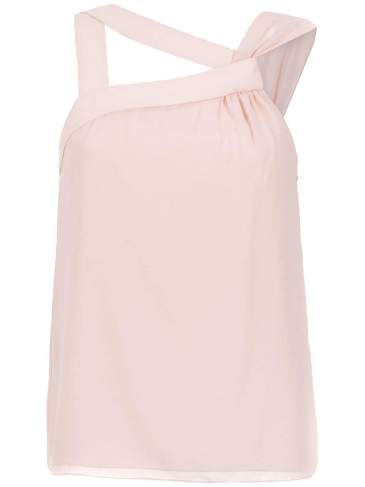 Mara Mac Asymmetrical Neck Top - Pink & Purple