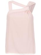 Mara Mac Asymmetrical Neck Top - Pink & Purple