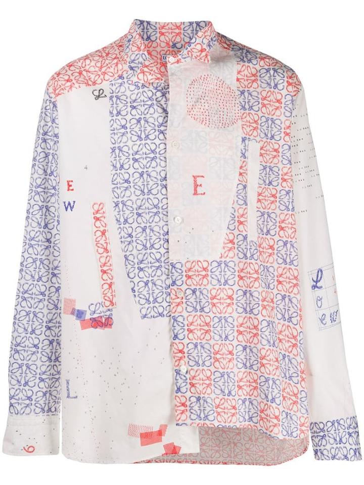 Loewe Anagram Asymmetric Shirt - White