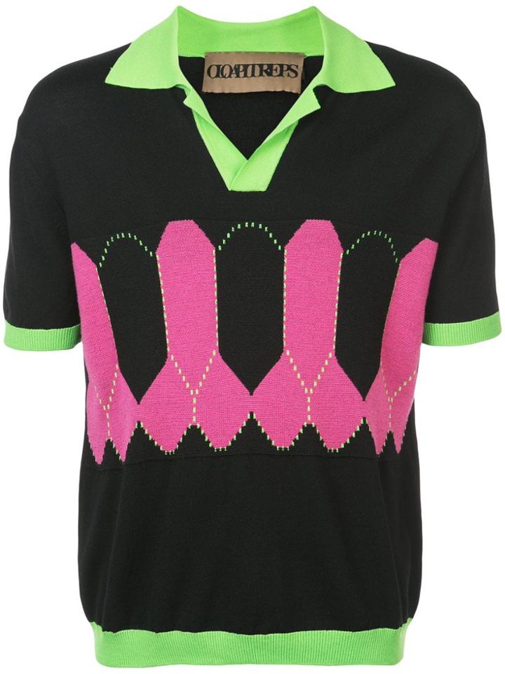 Oloapitreps Knitted Polo Shirt - Black