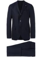Lardini Two-piece Suit, Men's, Size: 52, Blue, Viscose/cupro/wool/cotton