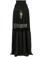 Diesel Flared Maxi Skirt - Black