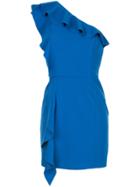Rebecca Vallance Caspian One Shoulder Mini Dress - Blue