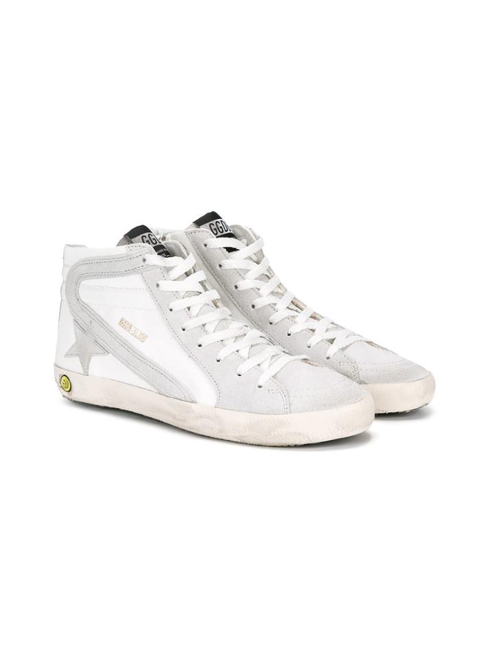 Golden Goose Deluxe Brand Kids Francy Hi-top Sneakers - Grey