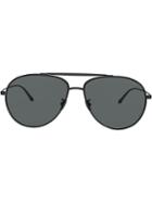 Giorgio Armani Oversized Aviator Sunglasses - Black