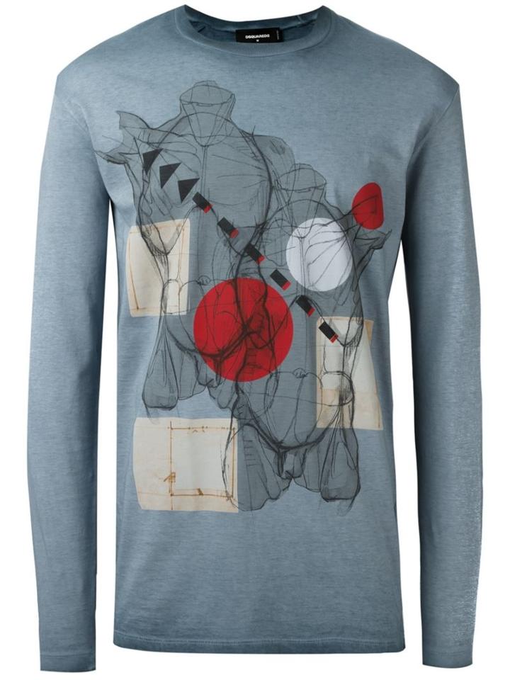 Dsquared2 Skeleton Sketch T-shirt