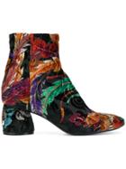 Strategia Floral Embroidered Boots - Multicolour