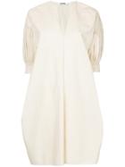 Jil Sander V-neck Dress - Nude & Neutrals