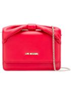 Love Moschino Chain Strap Crossbody Bag, Women's, Red, Leather