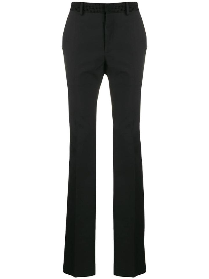Fendi Perforated Tailored Trousers - Black